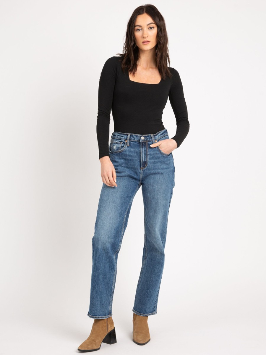 Women SILVER Straight Jeans | Highly Desirable Straight Leg Jean