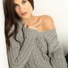 Women kismet Sweaters & Cardigans | Wanda Cable V-Neck Popover