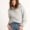 Women KISMET Sweaters & Cardigans | Snow 1/2 Zip Popover