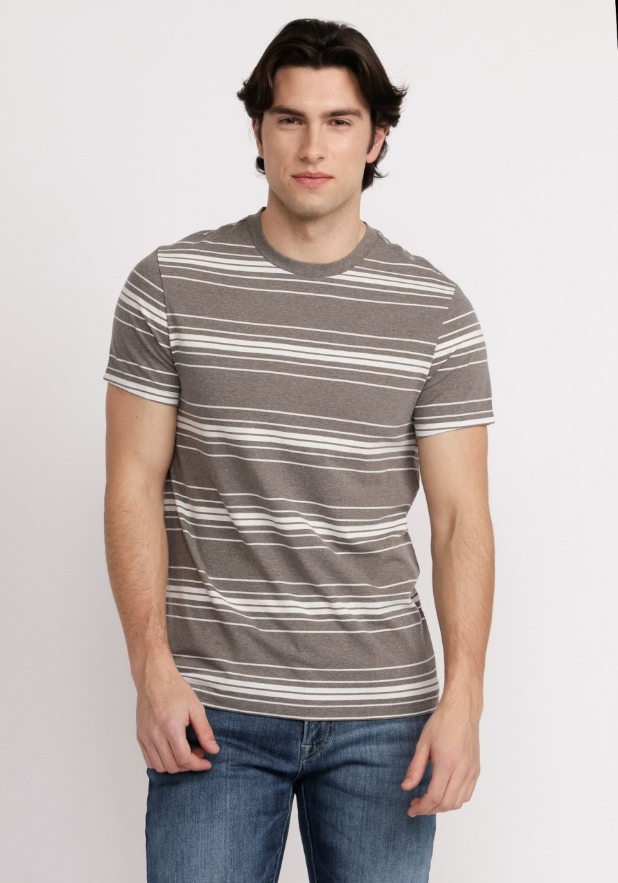 Men DISTILLERY T-Shirts | Theo Striped T-Shirt