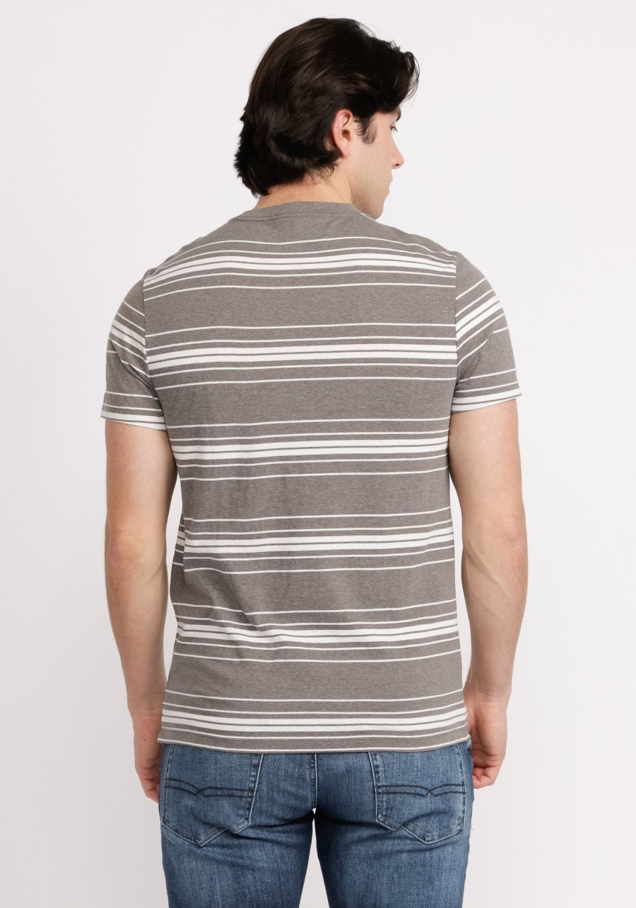 Men DISTILLERY T-Shirts | Theo Striped T-Shirt