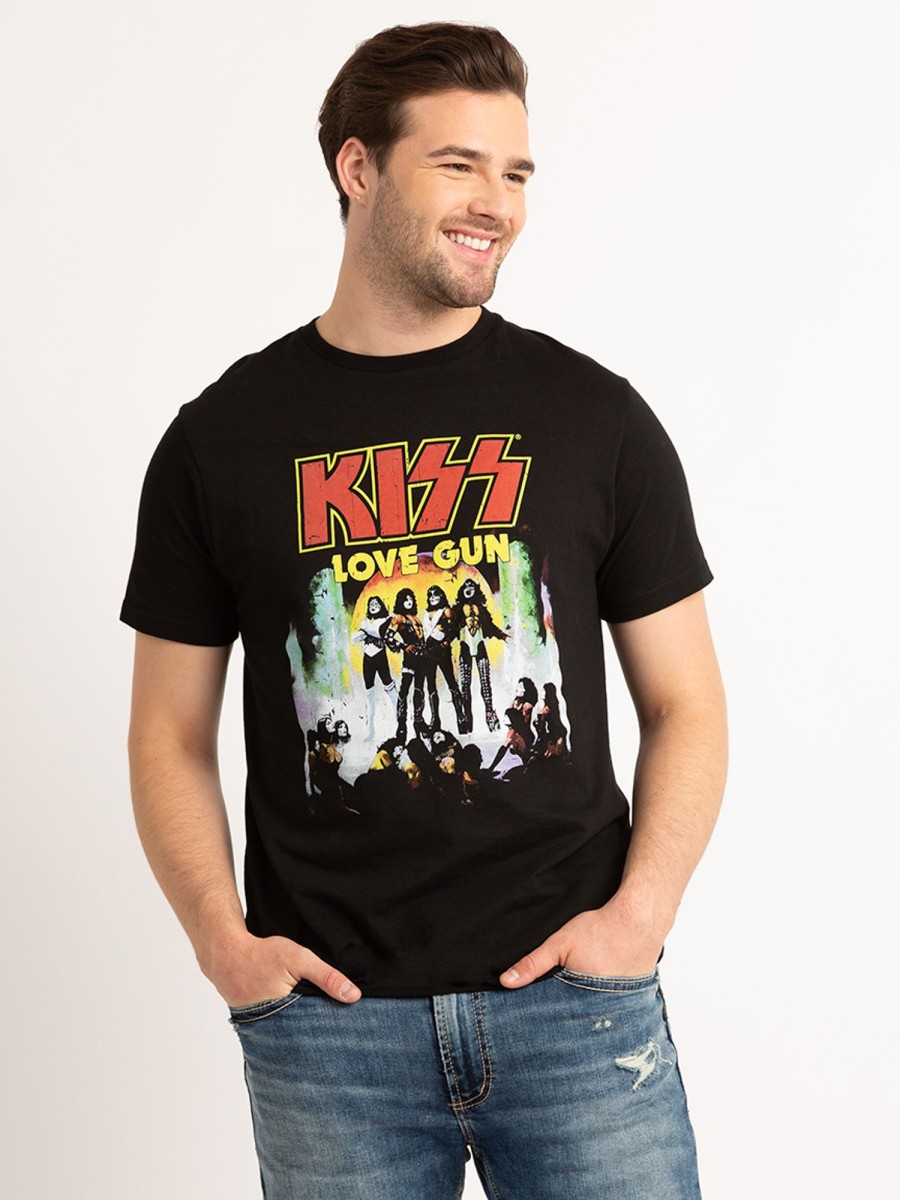 Men KISS Graphic T-Shirts | Kiss Love Gun T-Shirt