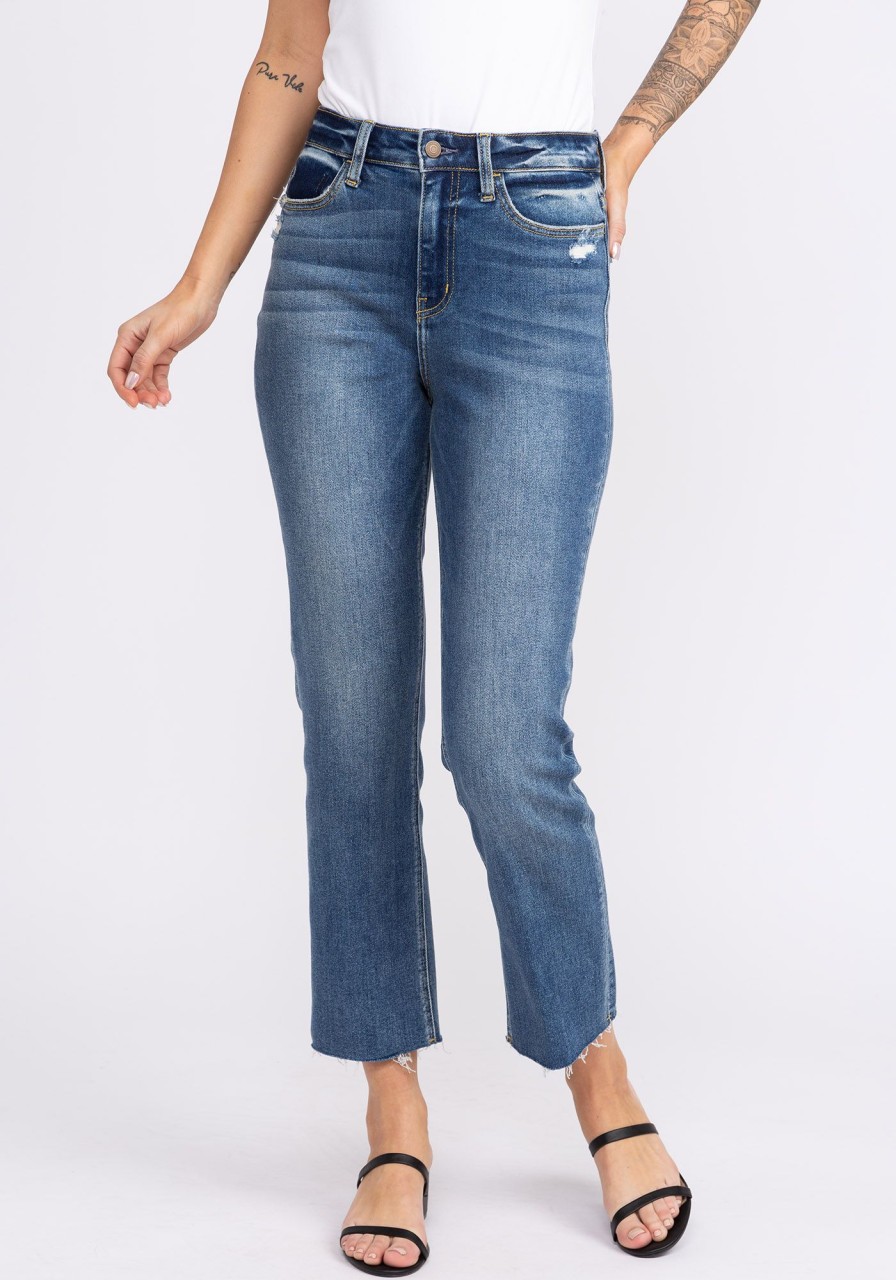 Women FLYING MONKEY Straight Jeans | High Rise Straight Jeans