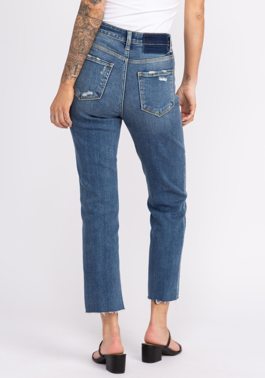 Women FLYING MONKEY Straight Jeans | High Rise Straight Jeans