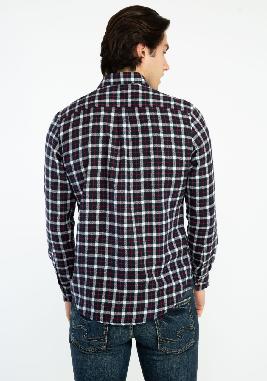 Men REPORT COLLECTION Shirts | Plaid Flannel Shirt