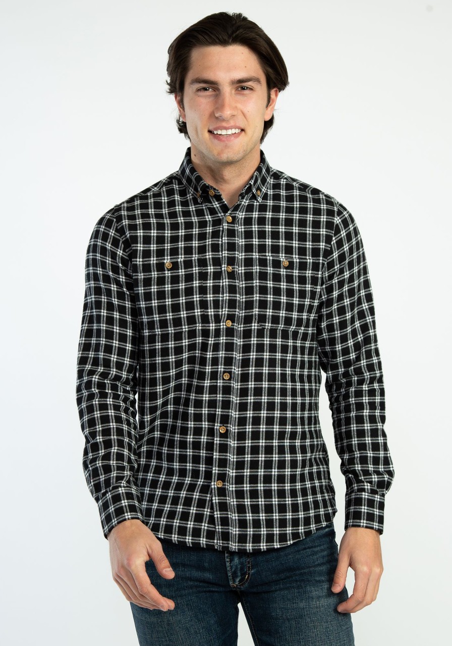 Men REPORT COLLECTION Shirts | Plaid Flannel Shirt