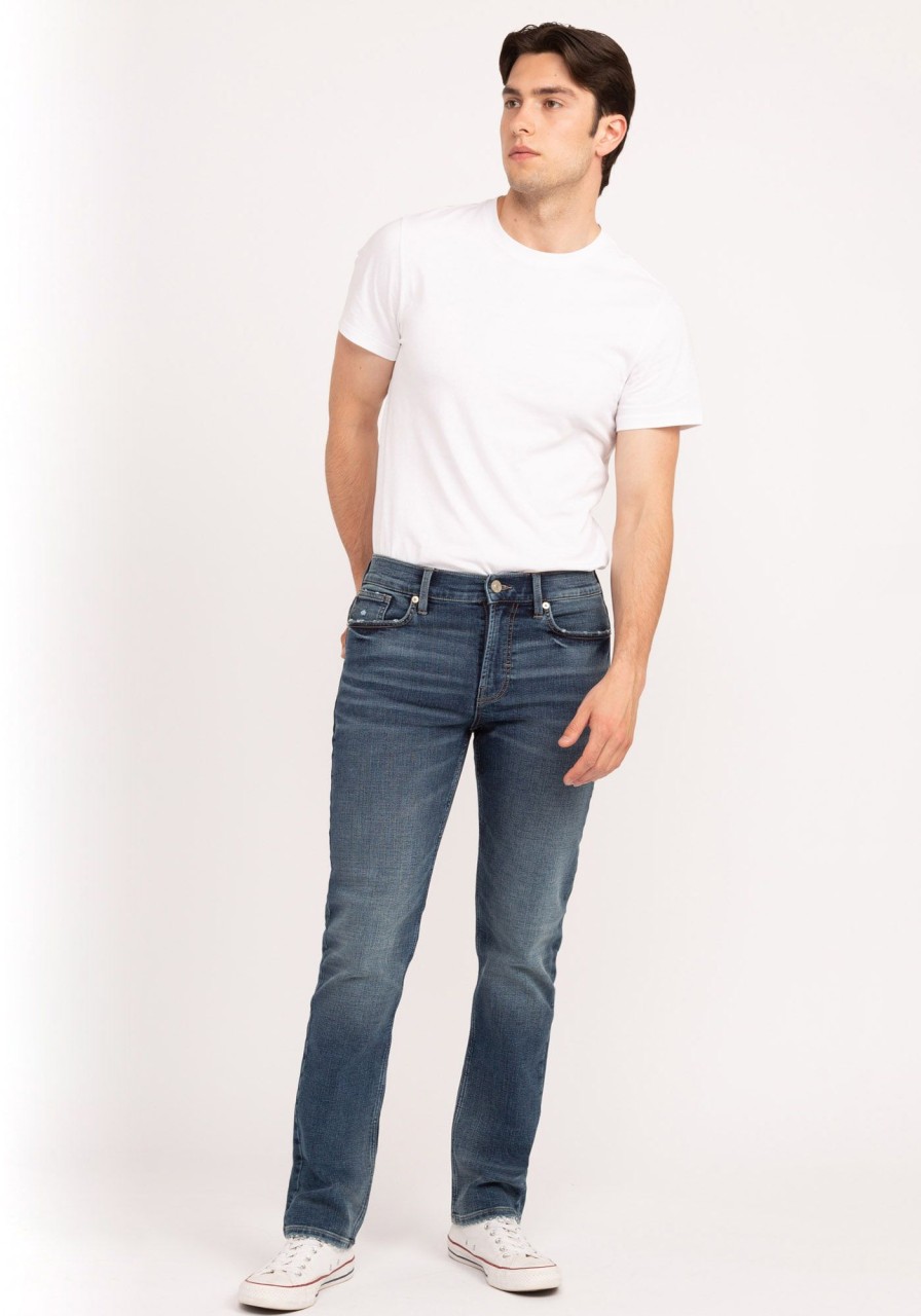 Men BOOTLEGGER Slim Straight Jeans | Knit Slim Straight Tech Jean