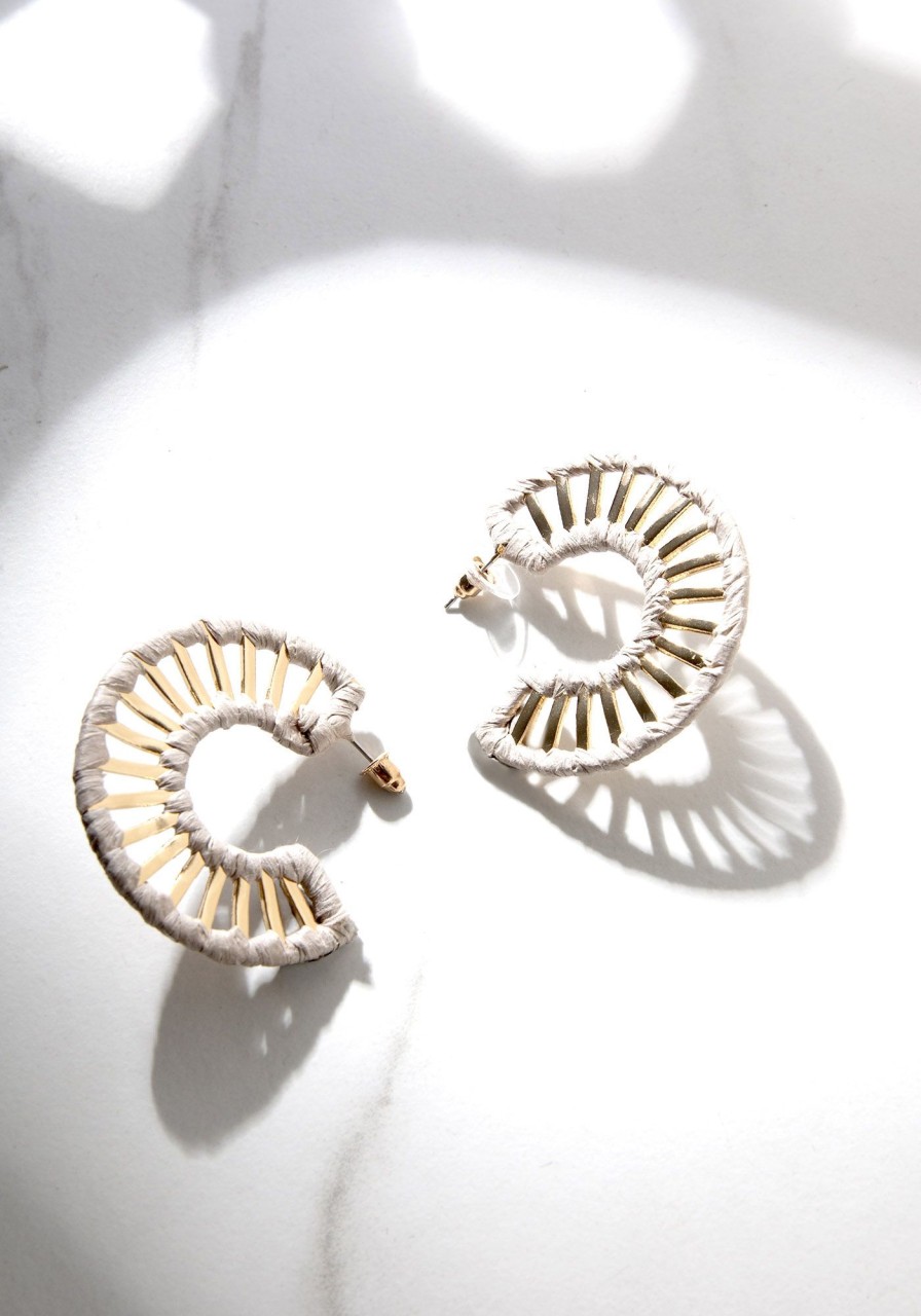 Women kismet Jewellery | Gold Circle Earrings