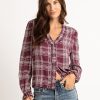 Women kismet Shirts & Blouses | Sybil Plaid Long-Sleeve