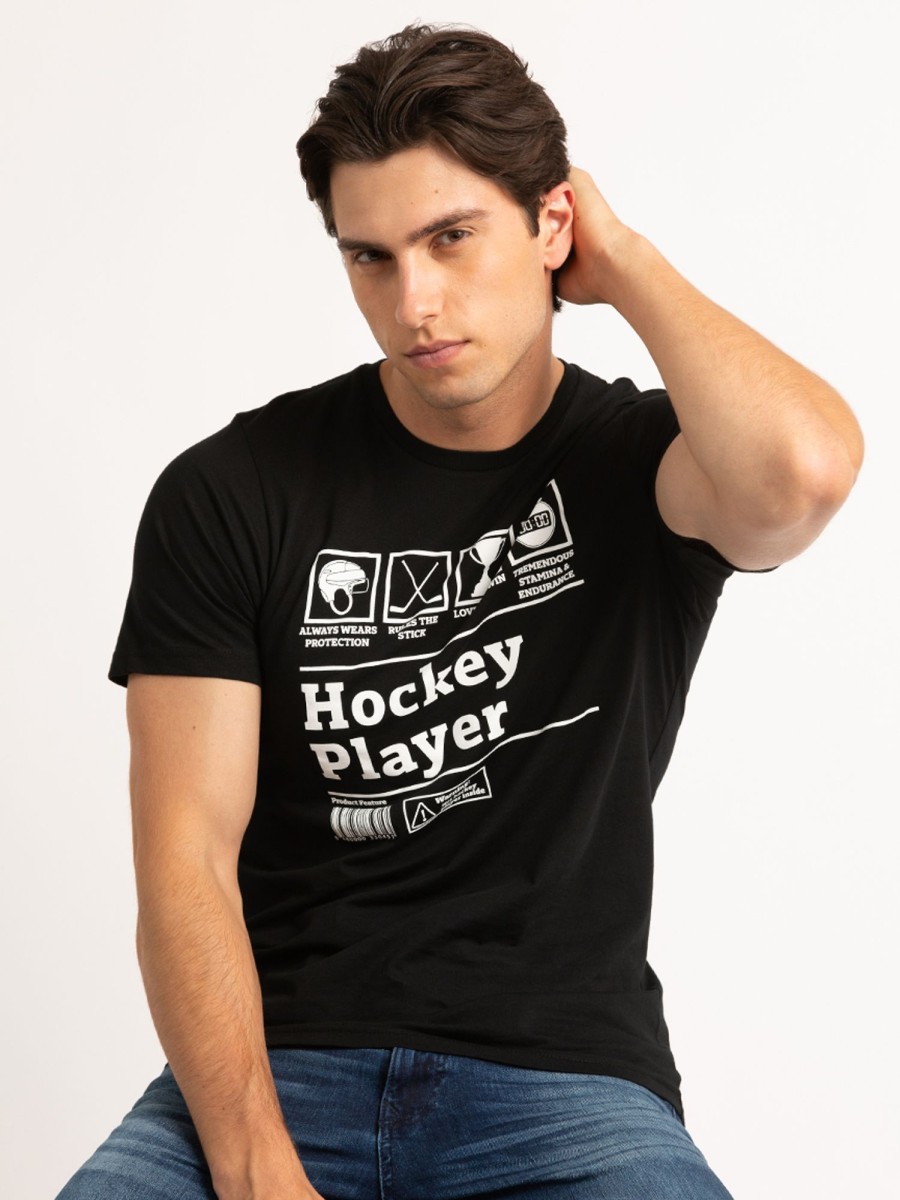 Men DISTILLERY Graphic T-Shirts | Ice Hockey T-Shirt