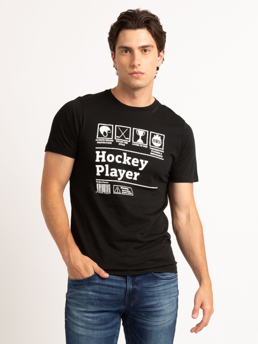 Men DISTILLERY Graphic T-Shirts | Ice Hockey T-Shirt