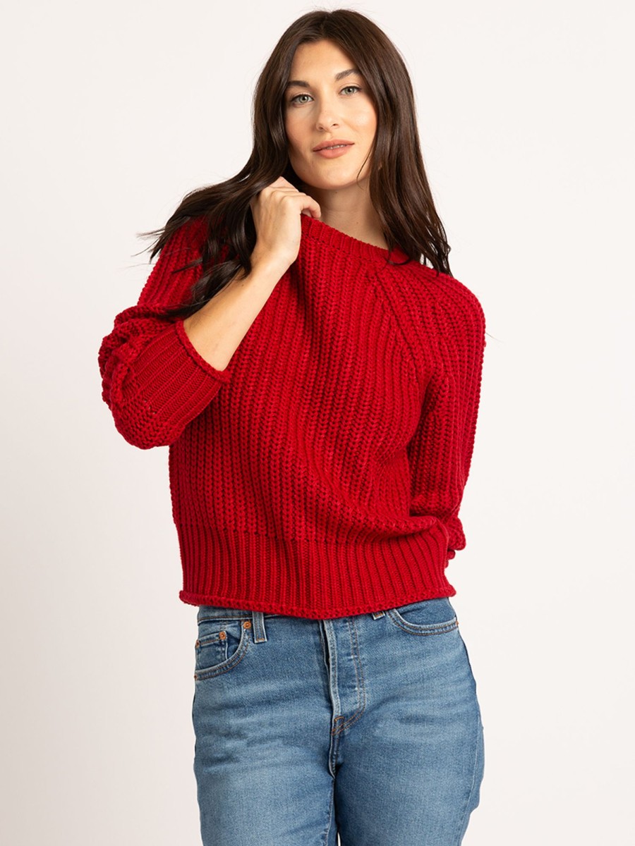 Women KISMET Sweaters & Cardigans | Lenore Crew Neck Popover