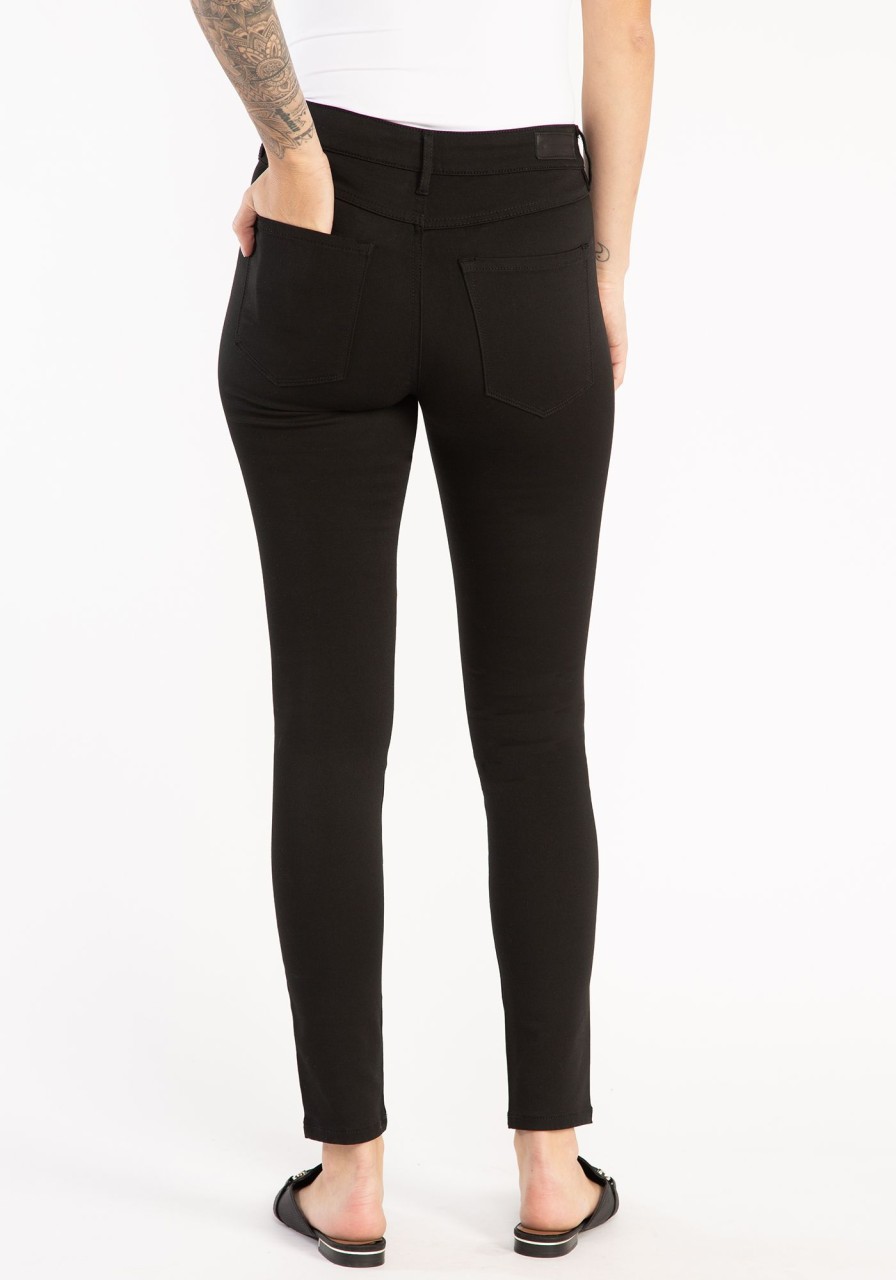 Women BOOTLEGGER Skinny Jeans | Curvy Skinny Never Fade Black