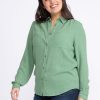 Women KISMET Shirts & Blouses | Maude Textured Button Front Shirt