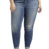 Women SILVER Straight Jeans | Suki Mid Rise Slim Straight Leg Jeans