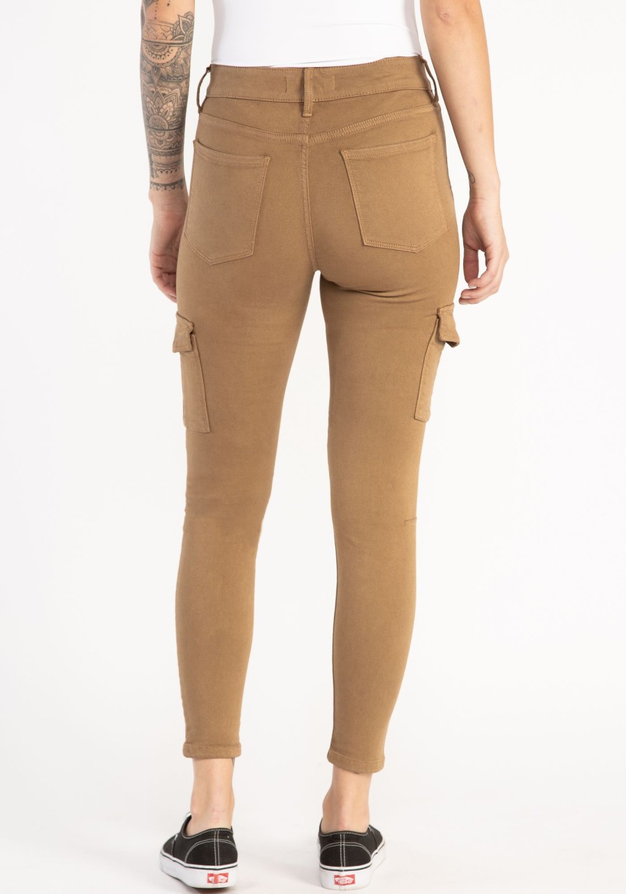 Women BRODY Skinny Jeans | High Rise Skinny Coloured Cargo