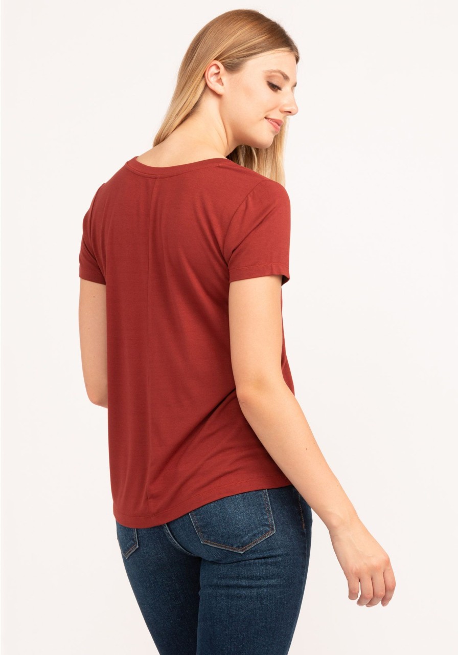 Women kismet T-Shirts & Tanks | Basic Scoop Neck Short Sleeve T-Shirt