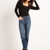 Women KANCAN Straight Jeans | Mid-Rise Slim Straight Jean