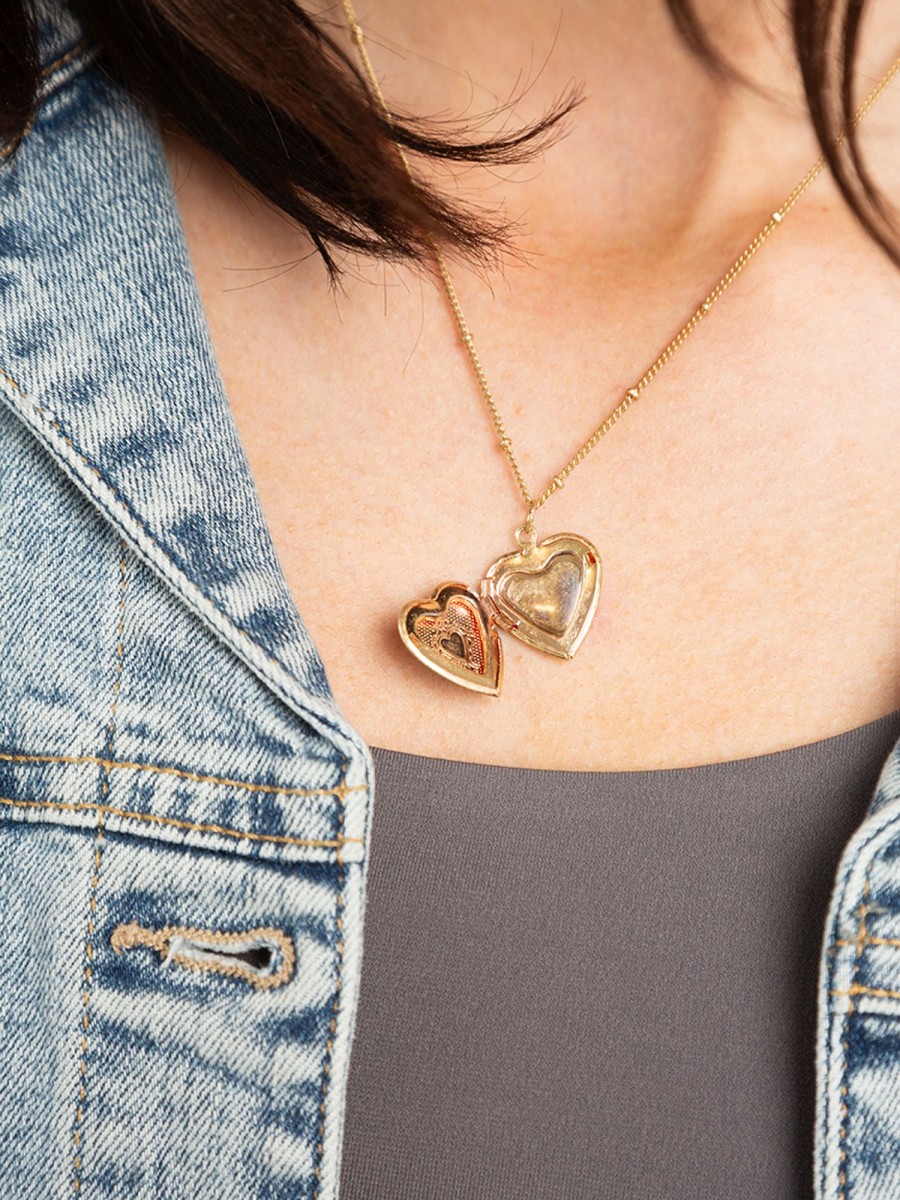 Women KISMET Jewellery | Heart Locket Necklace