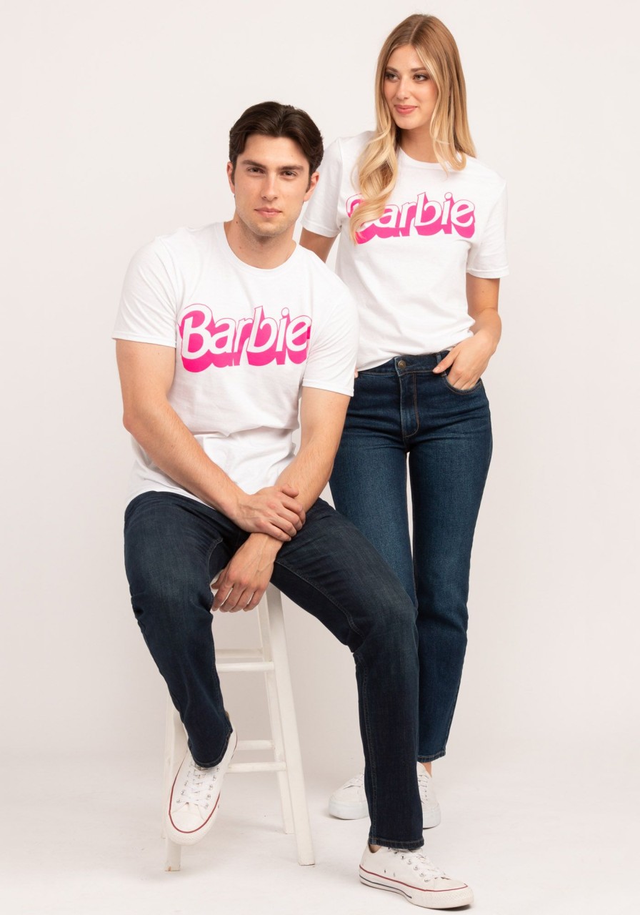 Men BARBIE Graphic T-Shirts | Vintage Barbie Logo T-Shirt