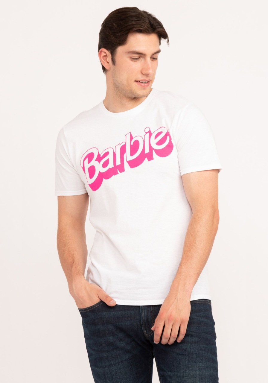 Men BARBIE Graphic T-Shirts | Vintage Barbie Logo T-Shirt