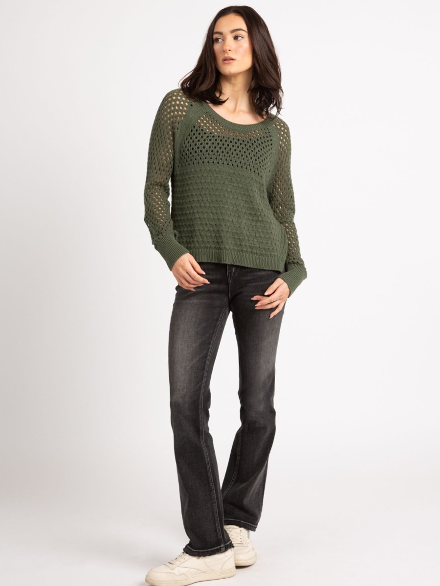 Women KISMET Sweaters & Cardigans | Laurel Mesh Stitch Sweater