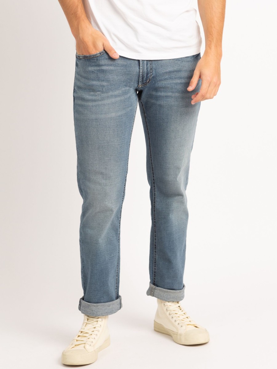 Men SILVER Straight Jeans | Allan Slim Straight Jean