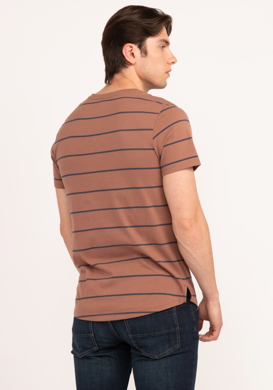 Men distillery T-Shirts | Dominic Basic Henley T-Shirt