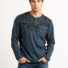 Men PROJEK RAW Long Sleeve T-Shirts | Long Sleeve Henley Shirt