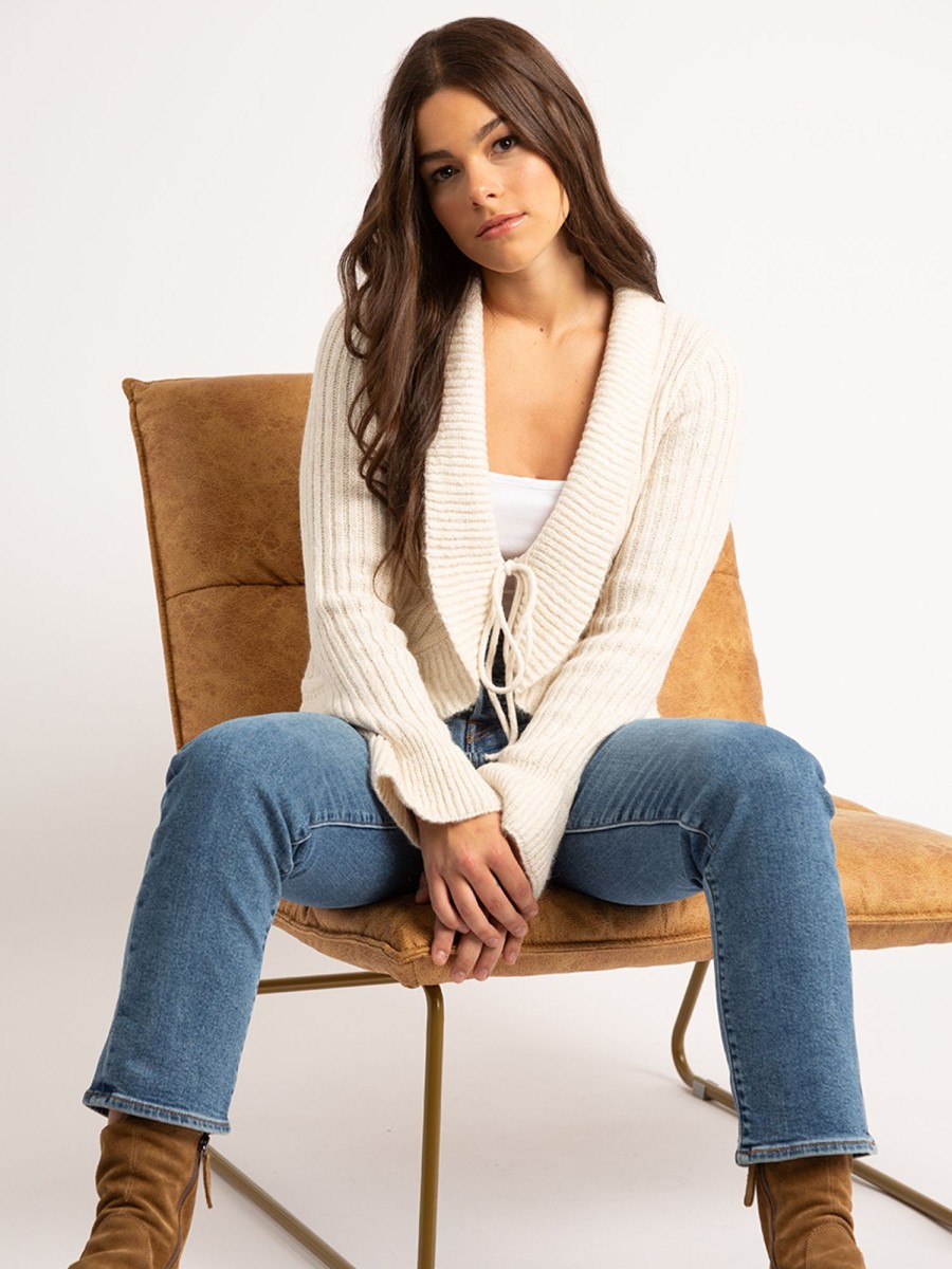 Women KISMET Sweaters & Cardigans | Westwood Ruffle Tie Front Cardigan