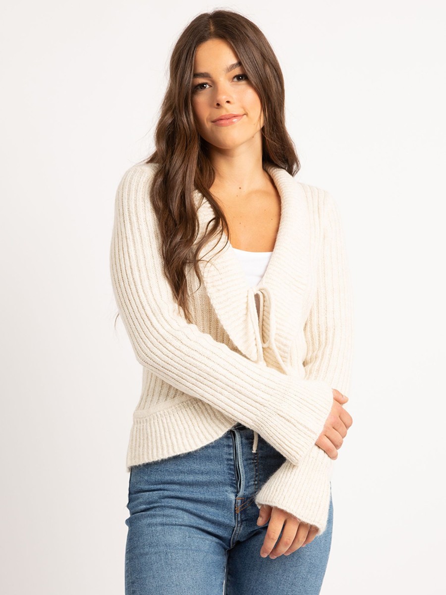 Women KISMET Sweaters & Cardigans | Westwood Ruffle Tie Front Cardigan