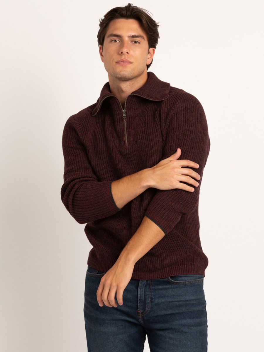 Men DISTILLERY Hoodies & Sweaters | Patrick 1/4 Zip Pullover