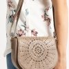 Women BOOTLEGGER Bags & Purses | Laser Cutout Flap Front Crossbody Bag