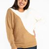 Women KISMET Sweaters & Cardigans | Lacey Asymmetrical Colourblock Popover