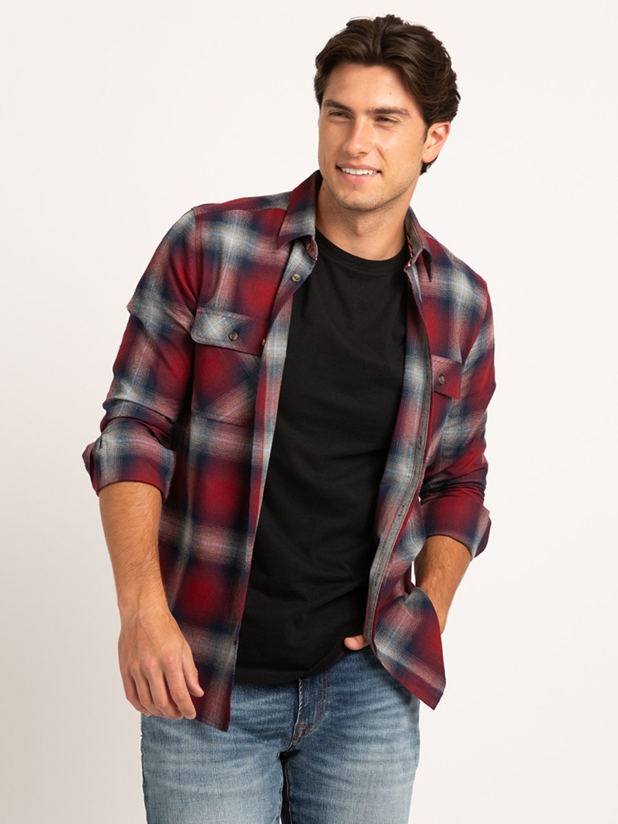 Men POINT ZERO Shirts | Brushed Flannel Shirt