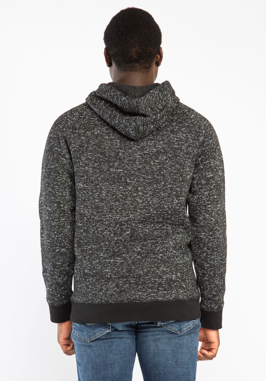 Men DISTILLERY Hoodies & Sweaters | Noah Brushed Henley Hoodie