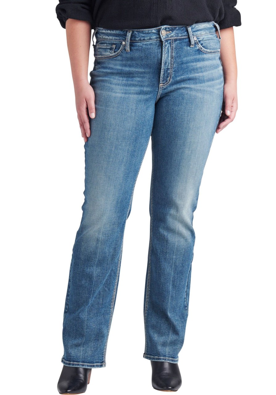 Women SILVER Bootcut Jeans | Suki Slim Bootcut Jeans