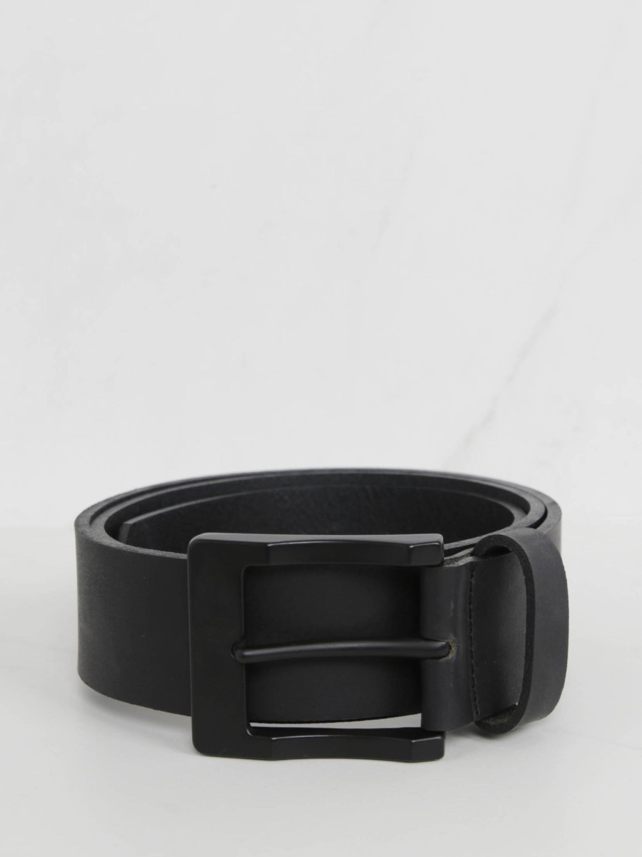 Men BOOTLEGGER Belts | Men'S Black Buckle Belt