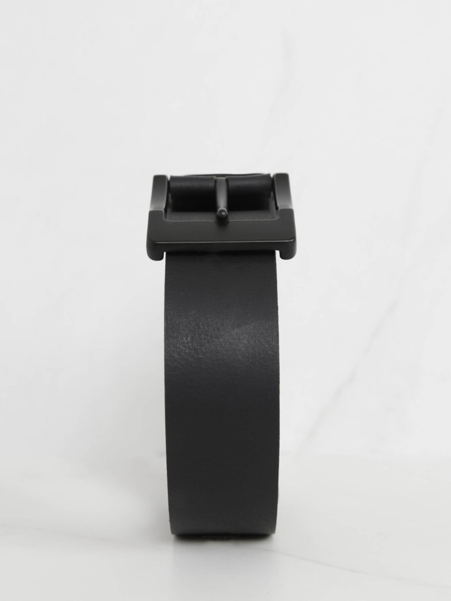 Men BOOTLEGGER Belts | Men'S Black Buckle Belt