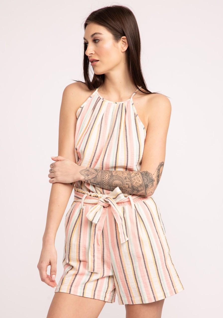 Women kismet Shirts & Blouses | Jess Stripe Cotton Halter