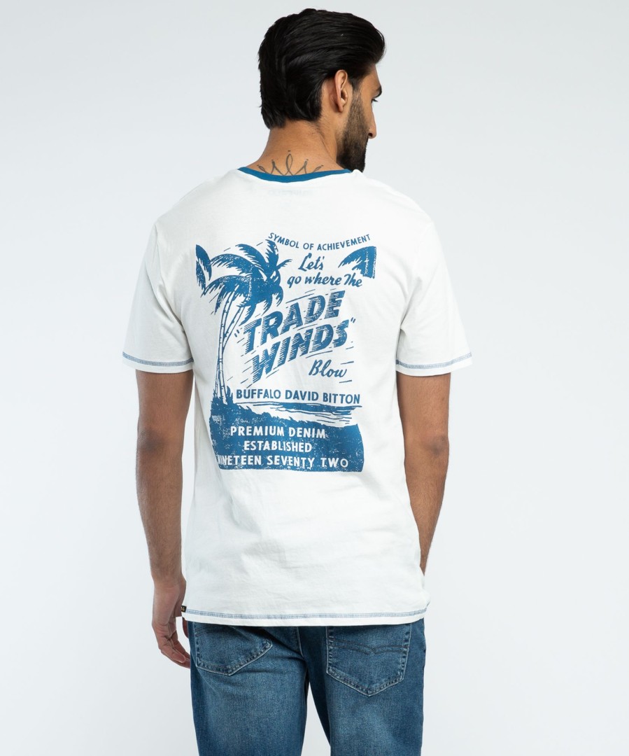 Men BUFFALO Graphic T-Shirts | Trade Wind Screen Tee