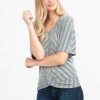 Women kismet T-Shirts & Tanks | Charlene V-Neck Short Sleeve Knot Front