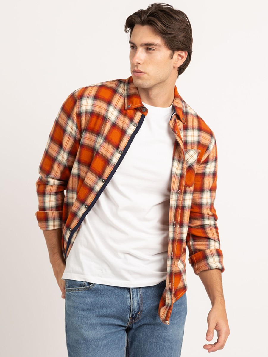 Men distillery Shirts | Eli Flannel Button-Up Shirt