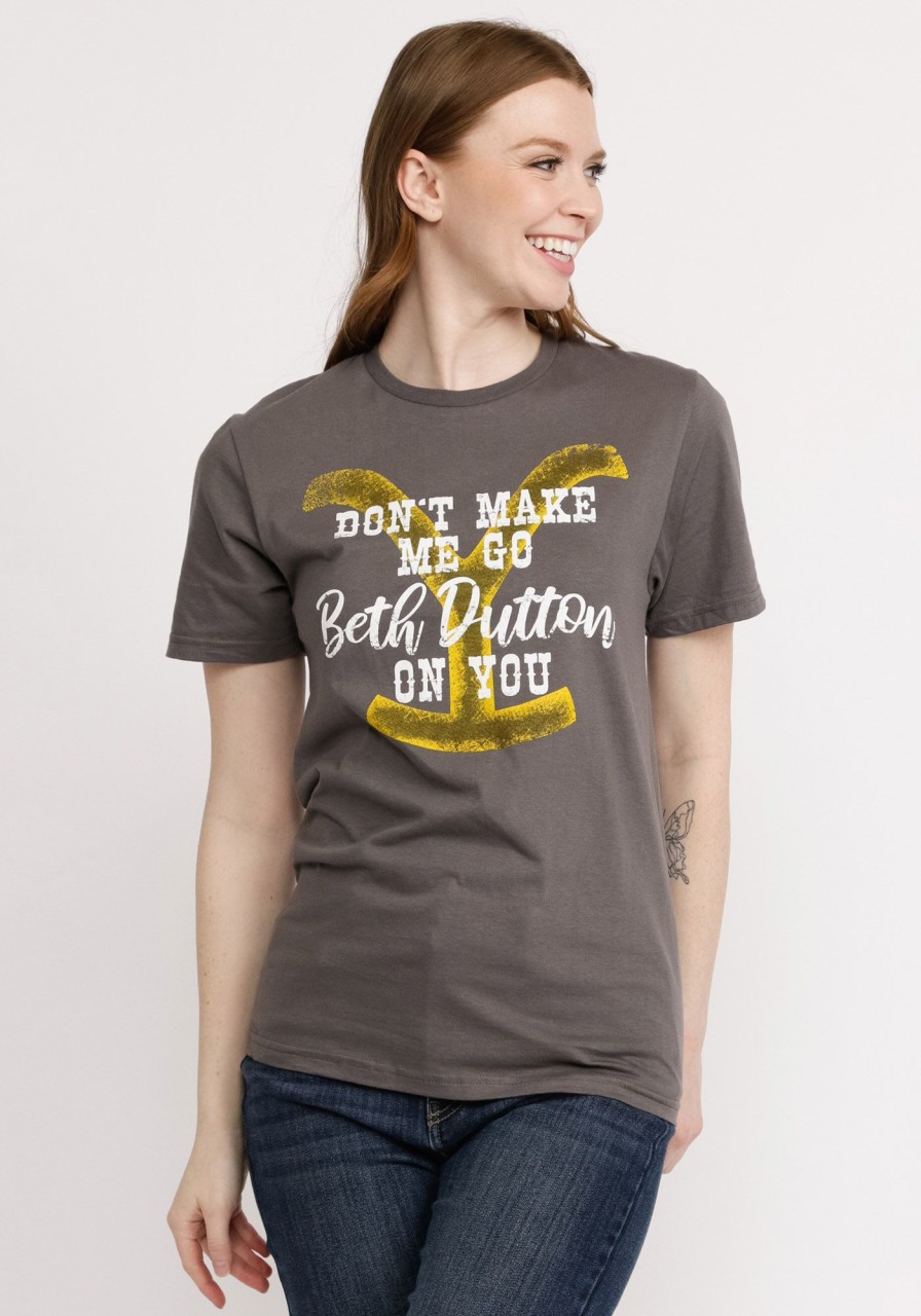 Women KISMET Graphic T-Shirts | Don'T Make Go Beth Dutton On You Graphic T-Shirt