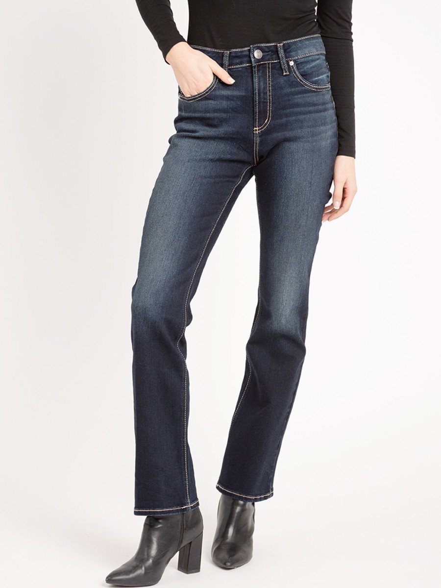 Women SILVER Bootcut Jeans | Avery Slim Bootcut Jean