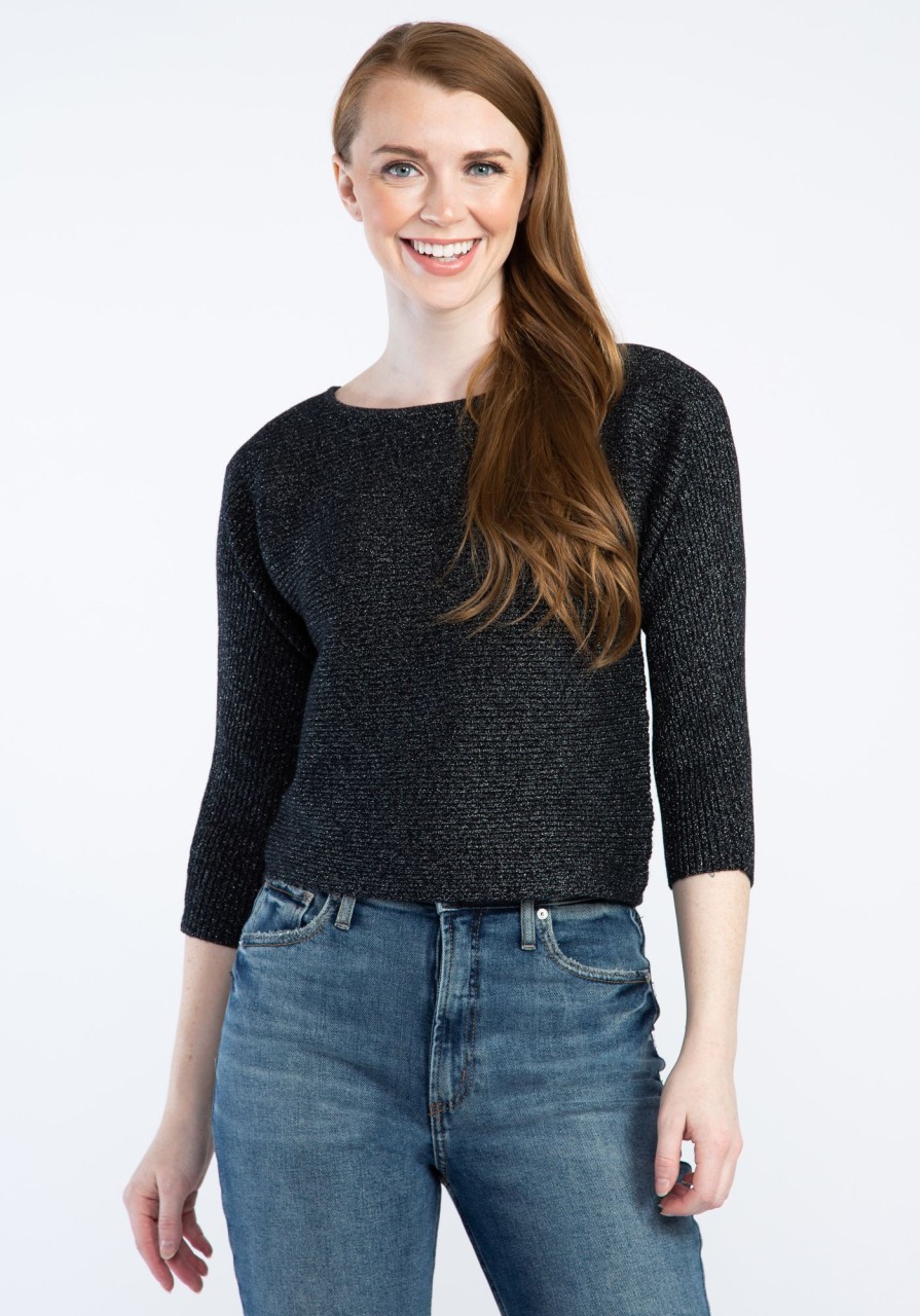 Women KISMET Sweaters & Cardigans | Anne Boatneck Popover Sweater W/ Lurex